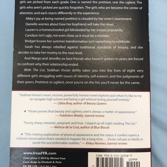 Siobhan Vivian Other The List By Siobhan Vivian Poshmark